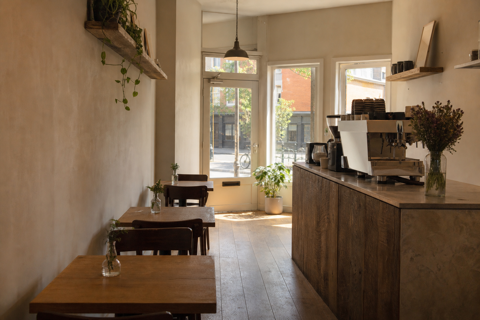 Brewing equipment at the Olomouc counter